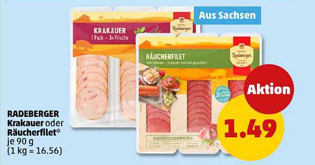 RADEBERGER Krakauer oder Räucherfilet