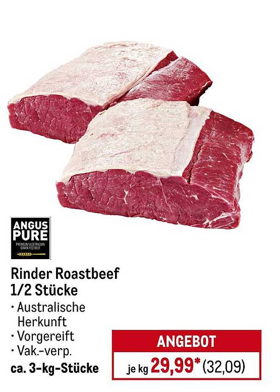 Rinder Roastbeef 1/2 Stücke