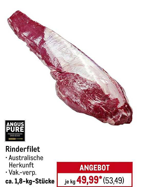 Rinderfilet – Premiumqualität aus Australien