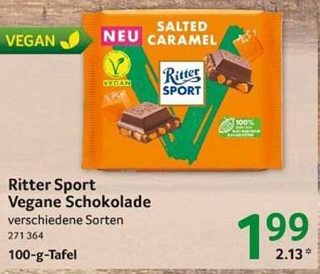 Ritter Sport Vegane Schokolade - Salted Caramel