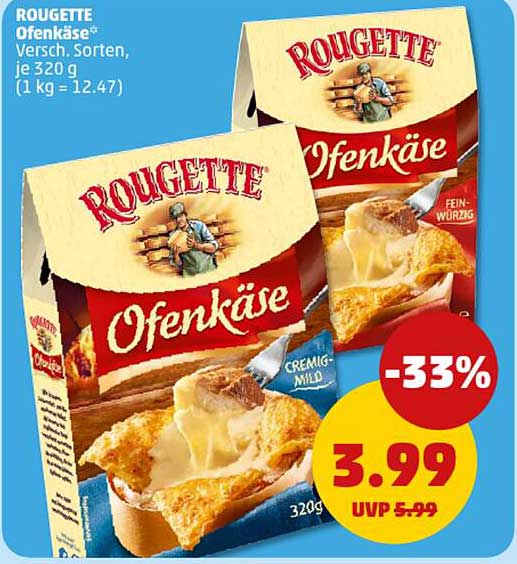 Rougette Ofenkäse, verschiedene Sorten, 320 g