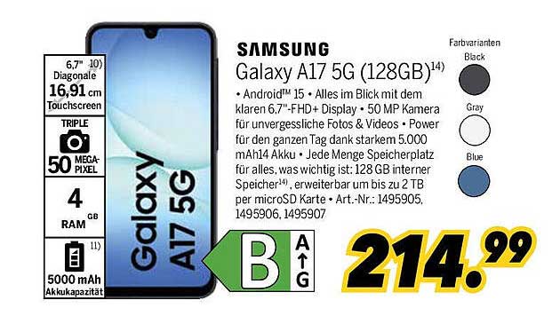 Samsung Galaxy A17 5G (128GB)