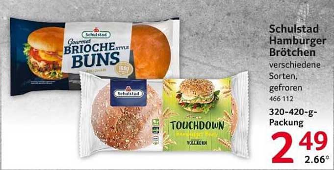 Schulstad Hamburger Brötchen - verschiedene Sorten, gefroren
