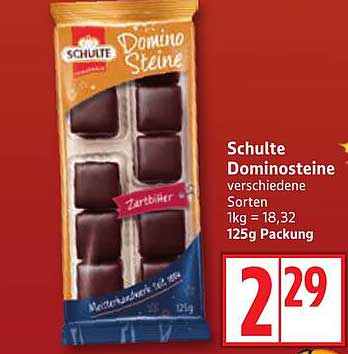 Schulte Dominosteine verschiedene Sorten 125g