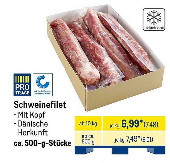 Schweinefilet mit Kopf - dänische Herkunft