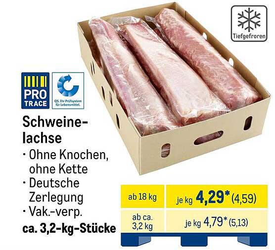 Schweinelachse - Ohne Knochen, ohne Kette