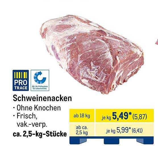 Schweinenacken - Frisch, ohne Knochen