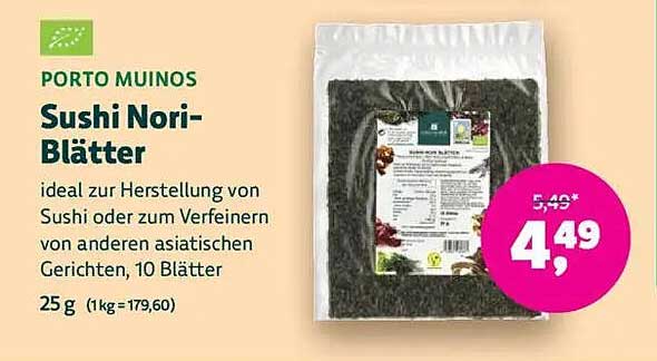 Sushi Nori-Blätter von Porto Muinos