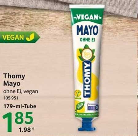 Thomy Mayo ohne Ei, vegan 179 ml