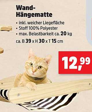 Wand-Hängematte für Katzen