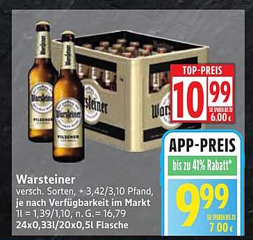 Warsteiner Bier - Vielfältiger Genuss in der 24er Kiste