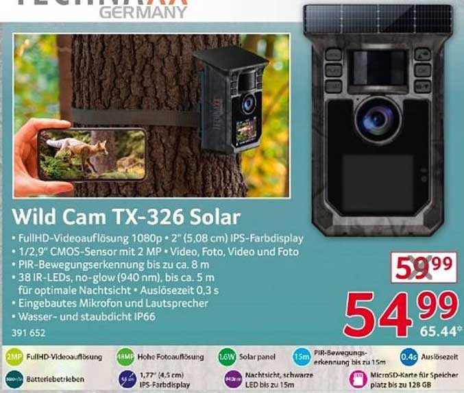 Wild Cam TX-326 Solar