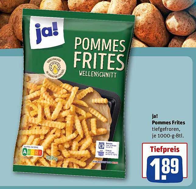 Ja Pommes Frites Wellenschnitt Angebot Bei REWE Kaufpark ProspektGuru de
