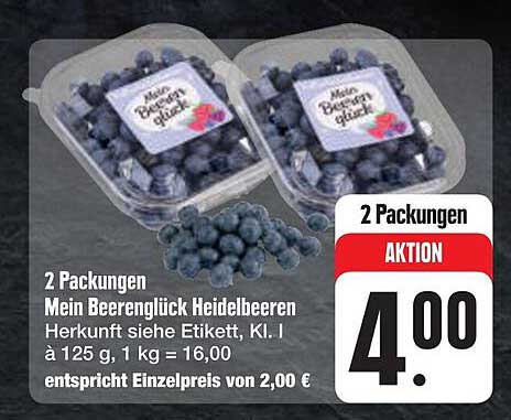 Mein Beeren Glück Heidelbeeren