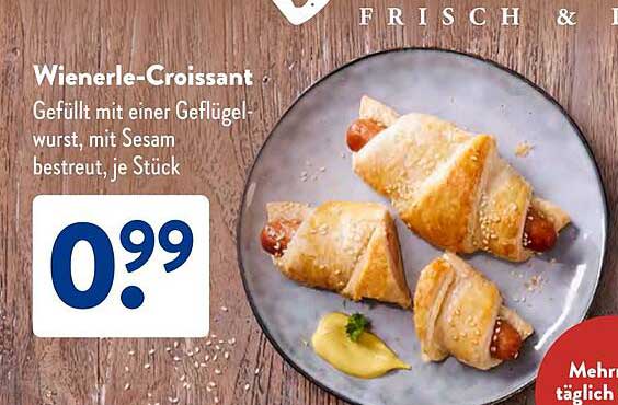 Wienerle-Croissant Angebot bei Aldi Süd