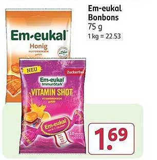 Em-eukal Bonbons - Vitamin Shot 75 g