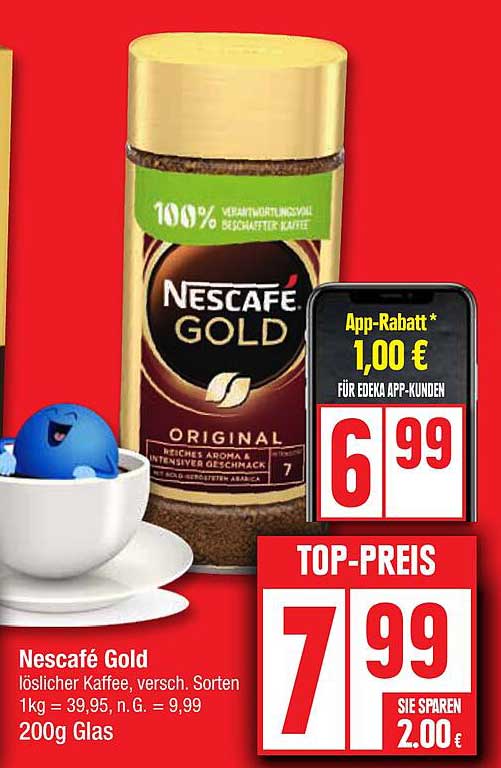 Verwunderlich Nescafe Gold 200g Angebot Diese Woche Bildernull