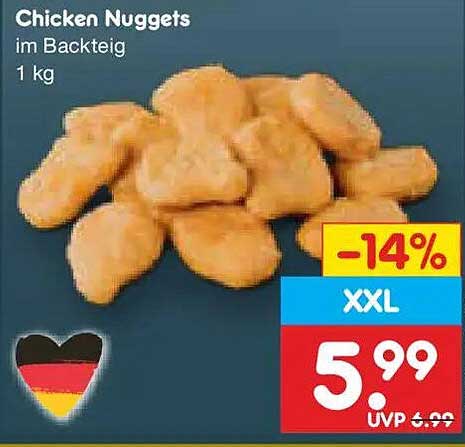 Chicken Nuggets im Backteig 1 kg