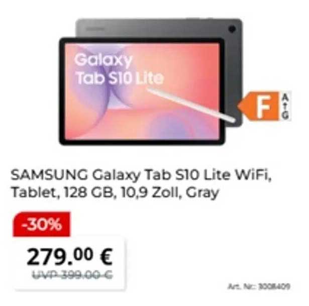 SAMSUNG Galaxy Tab S10 Lite WiFi, Tablet, 128 GB, 10,9 Zoll, Gray