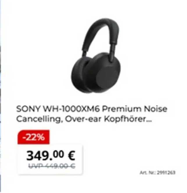 SONY WH-1000XM6 Premium Noise Cancelling, Over-ear Kopfhörer...