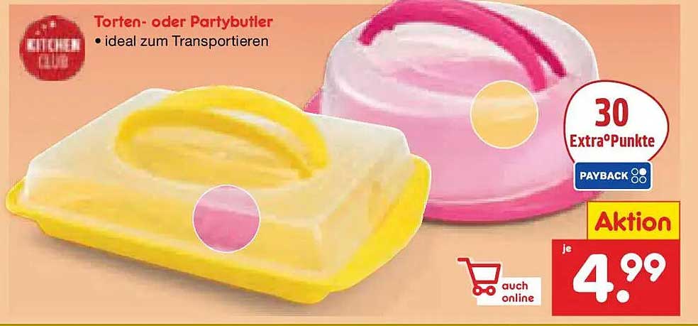 Torten- oder Partybutler • ideal zum Transportieren