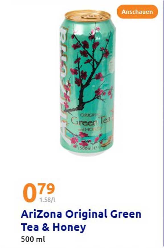 AriZona Original Green Tea & Honey 500 ml
