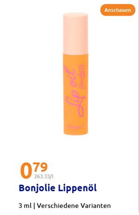 Bonjolie Lippenöl 3 ml | Verschiedene Varianten