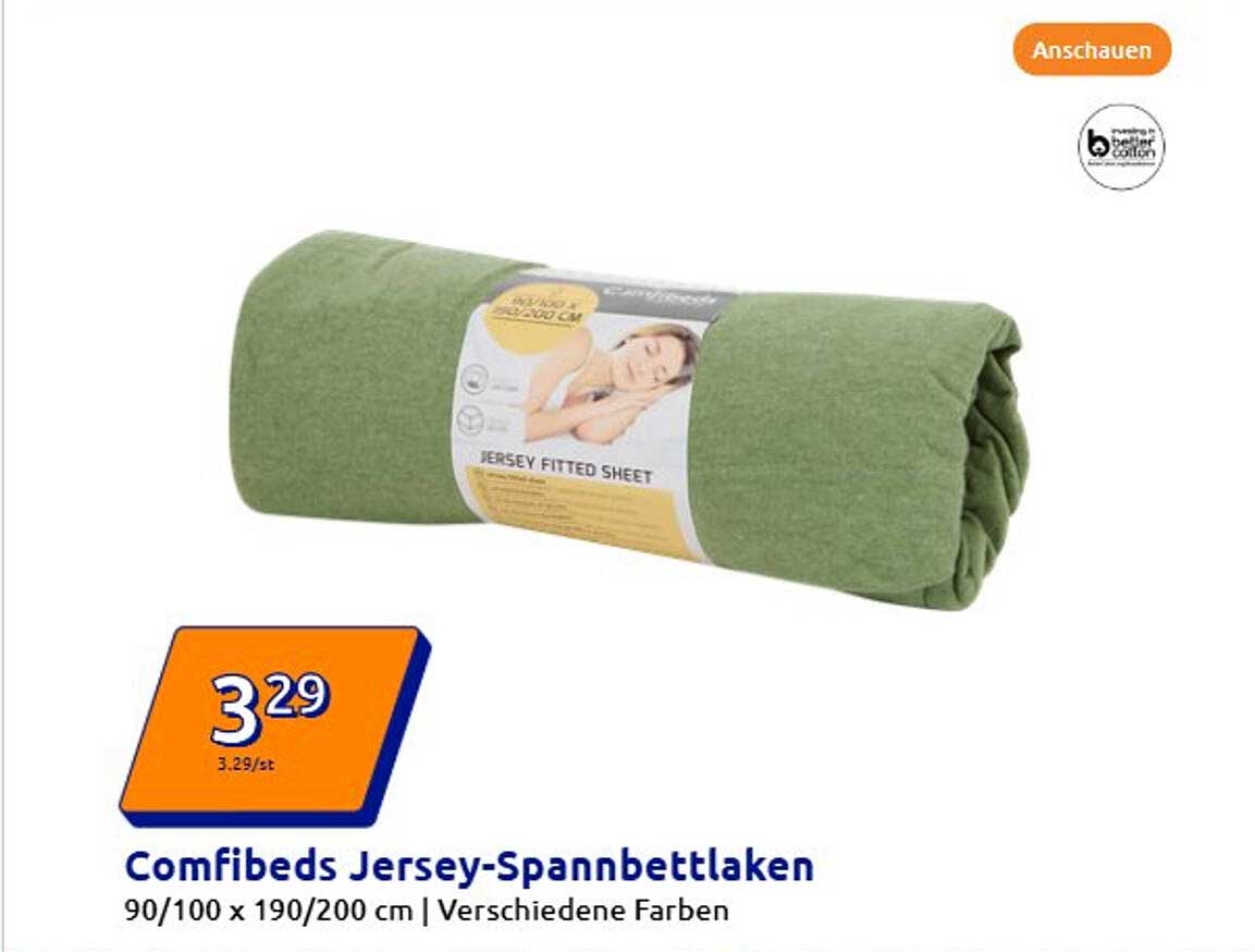 Comfibeds Jersey-Spannbettlaken 90/100 x 190/200 cm
