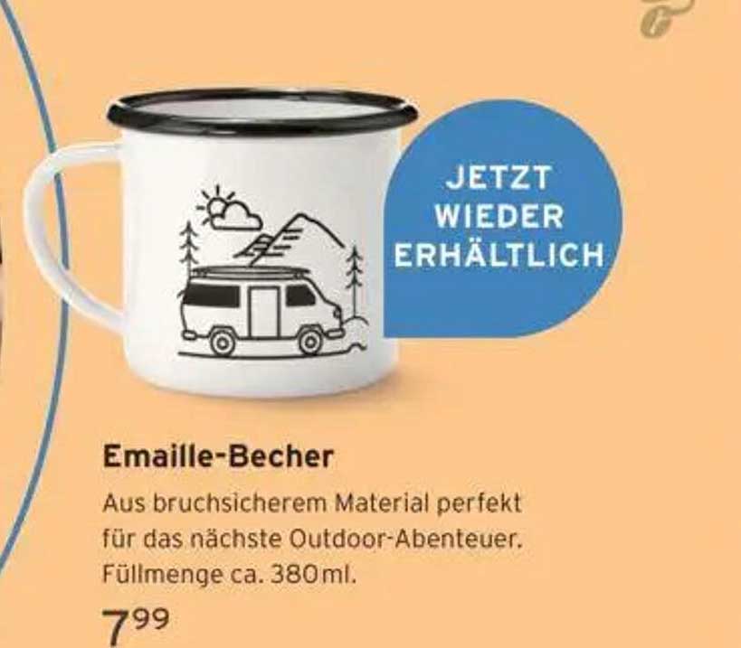 Emaille-Becher