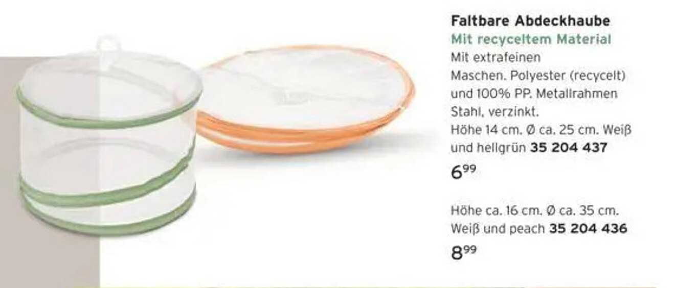 Faltbare Abdeckhaube mit recyceltem Material