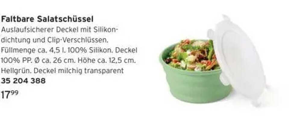 Faltbare Salatschüssel