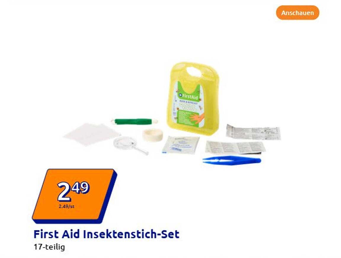 First Aid Insektenstich-Set 17-teilig