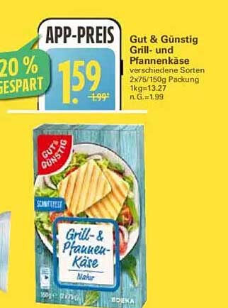 Gut & Günstig Grill- und Pfannenkäse