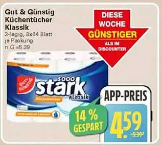 Gut & Günstig Küchentücher Klassik