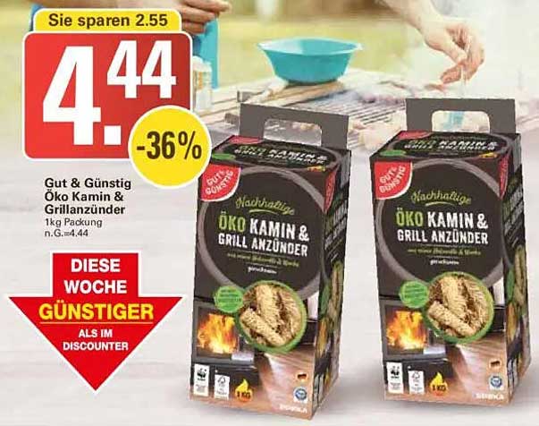 Gut & Günstig Öko Kamin & Grillanzünder 1kg