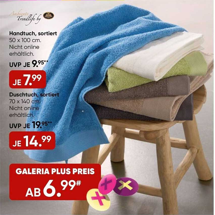 Handtuch und Duschhandtuch, sortiert