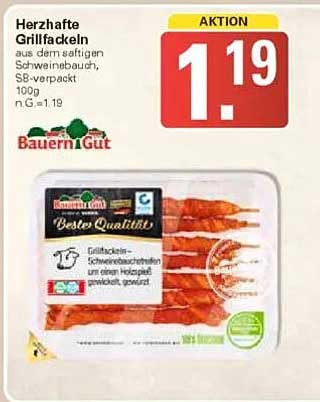 Herzhafte Grillfackeln aus dem saftigen Schweinebauch