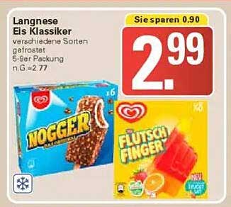 Langnese Eis Klassiker – verschiedene Sorten, 5er Packung