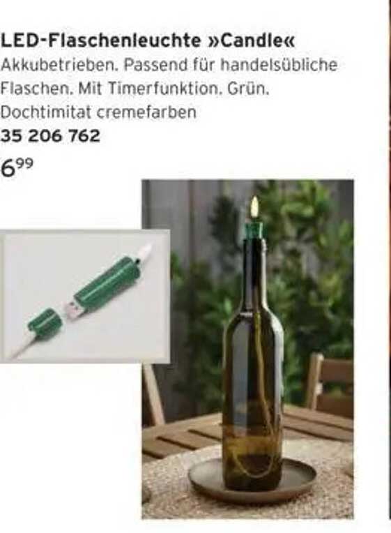 LED-Flaschenleuchte »Candle«