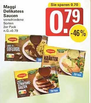 Maggi Delikatess Saucen 2er Pack - Verschiedene Sorten