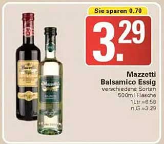 Mazzetti Balsamico Essig - verschiedene Sorten 500ml Flasche