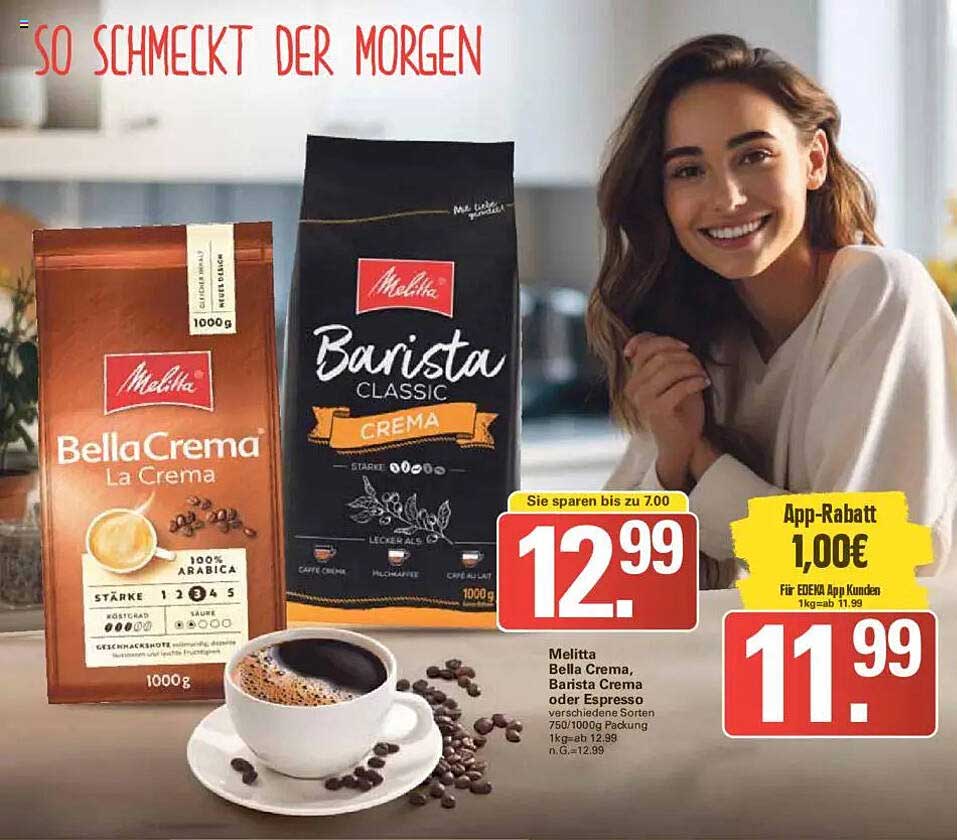 Melitta Bella Crema, Barista Crema oder Espresso, verschiedene Sorten