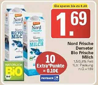 Nord Frische Demeter Bio Frische Milch