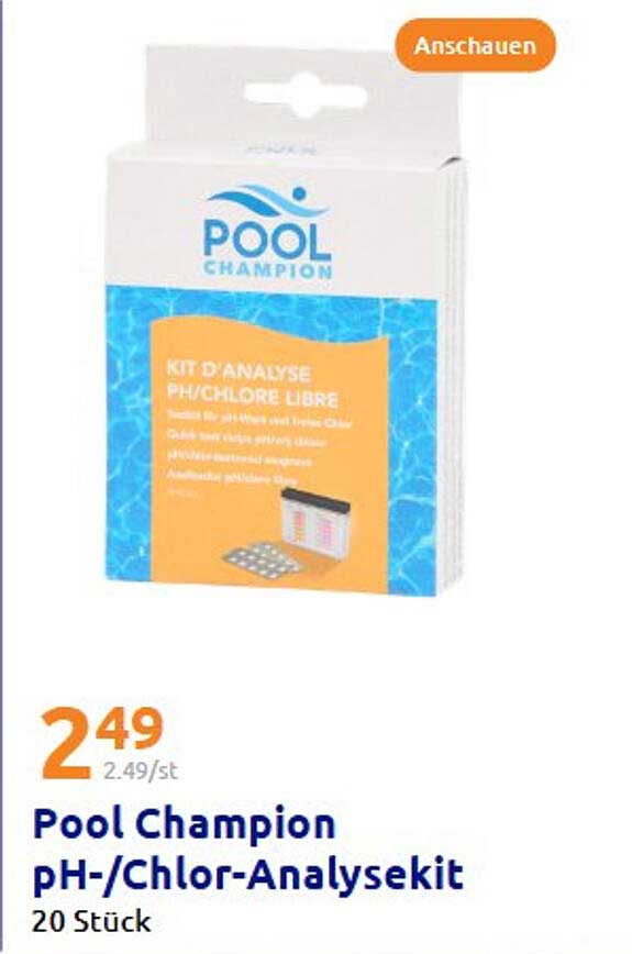 Pool Champion pH-/Chlor-Analysekit