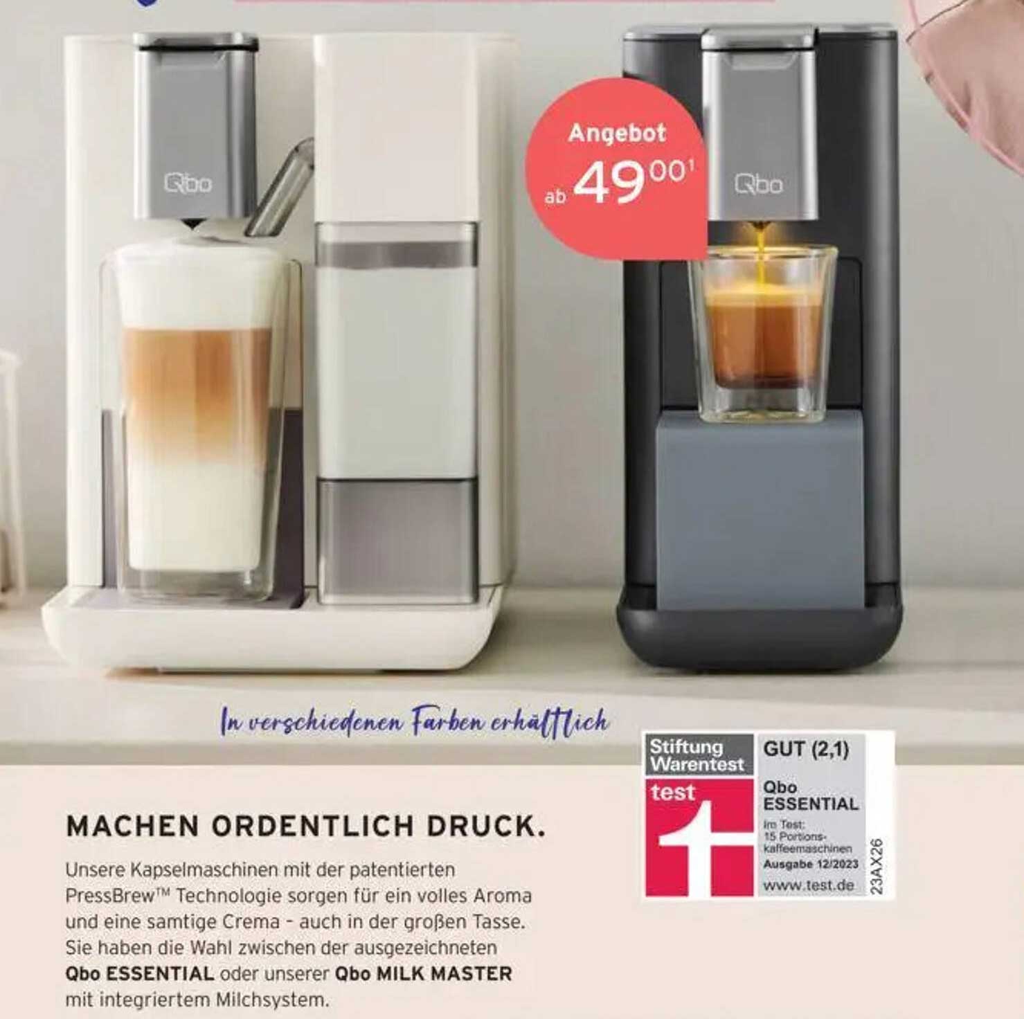 Qbo Kapselmaschine - Die perfekte Wahl für Kaffeeliebhaber