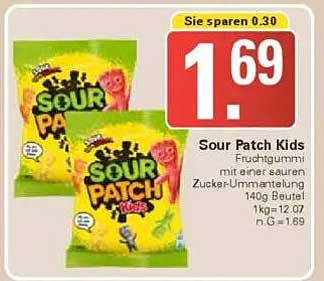 Sour Patch Kids Fruchtgummi 140g Beutel