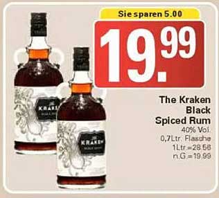 The Kraken Black Spiced Rum 0,7L