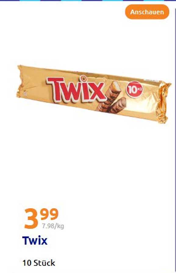 Twix 10 Stück für nur 3,99 €