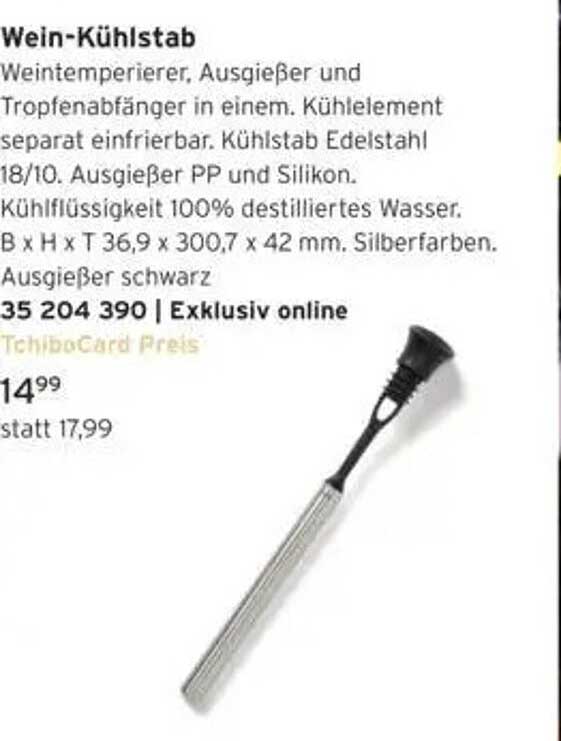 Wein-Kühlstab