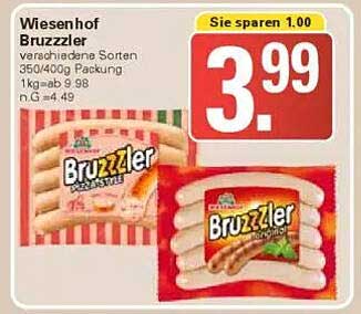 Wiesenhof Bruzzzler – verschiedene Sorten 350/400g Packung